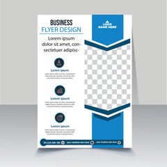 A4 flyer design template. Flyer Corporate Template Design, graphic elements, Template Design, abstract business flyer, layout.