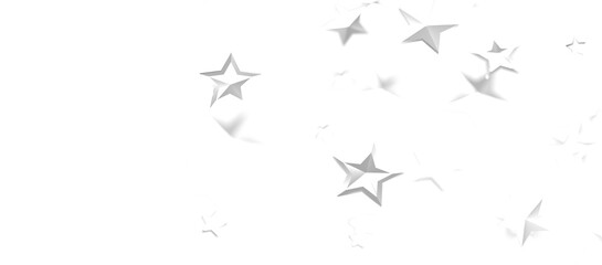 Glossy 3D Christmas star icon. Design element for holidays. -