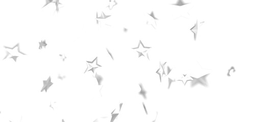 Holiday silver decoration, glitter frame isolated -