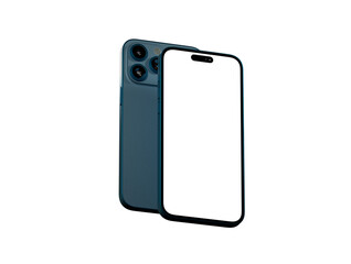 mobile smartphone device digital isolated 3d - mockup