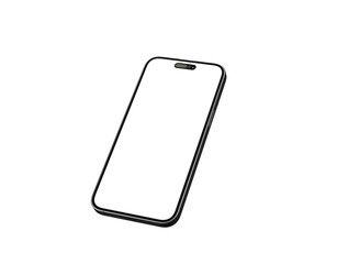 Smartphone. Mobile phone Template. Telephone 3d