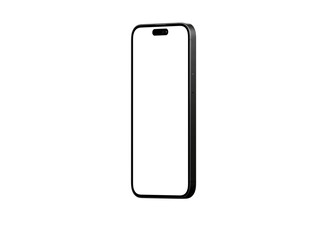 Smartphone frame less blank screen. Mockup generic device.