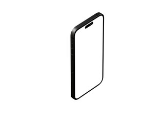 Smartphone. Mobile phone Template. Telephone 3d