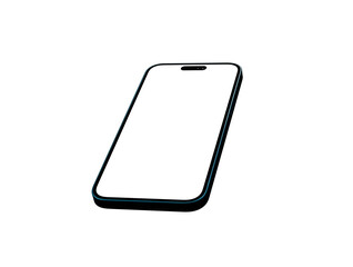 Smartphone frame less blank screen. Mockup generic device.