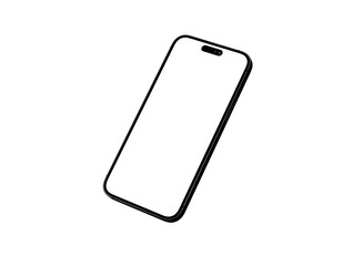 3d render illustration hand holding the white smartphone