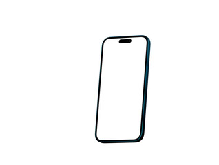 3d render illustration hand holding the white smartphone
