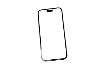 smartphone  With Blank Screen in 3d - mockup