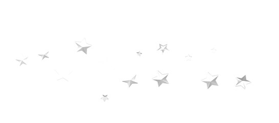 A gray whirlwind of silver snowflakes and stars. New