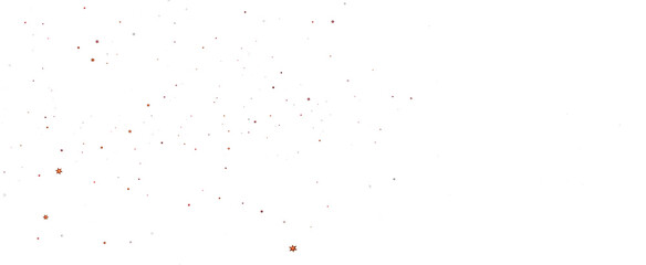 Holiday golden decoration, glitter frame isolated - in red