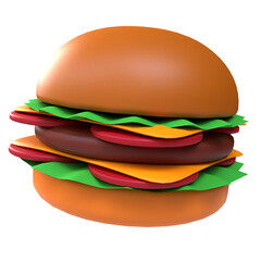 Burger is a type of round bread sliced ​​in half, and in the middle is filled with a patty which is usually taken from meat, then vegetables such as lettuce, tomatoes and onions. As a sauce, hamburger