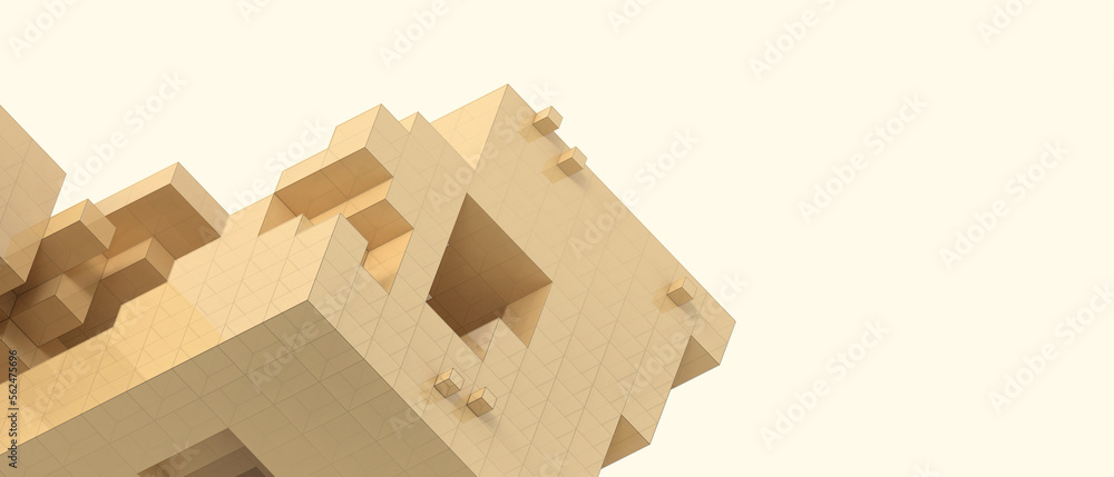 Poster abstract background. creative idea paper cut futuristic geometric shapes minimal and business succes