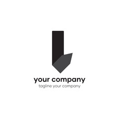 Tie with letter L logo concept. Your business company logo vector