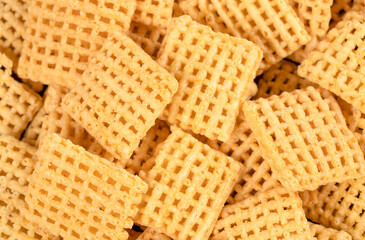 tasty corn flakes macro  close up