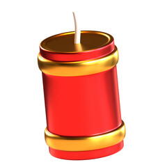 a candle to complete the lunar new year celebration
