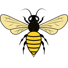 Queen Bee SVG Queen Bee Silhouette, Queen Bee Clipart, vector illustration