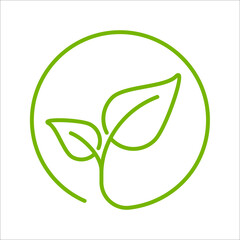 Eco friendly related thin line icon set. Linear ecology icons. Environmental sustainability simple symbol. vector illustration on white background.
