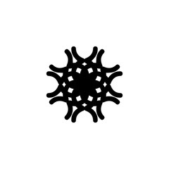 Snow icon. Simple style Christmas holiday poster background symbol. Snow brand logo design element. T-shirt printing. Vector for sticker.