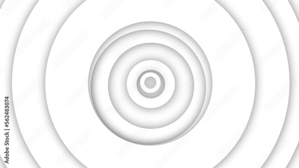 Poster multicolored waving circles background animation, seamless looping.