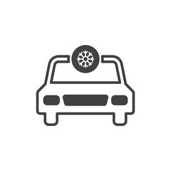 Air conditioner car icon
