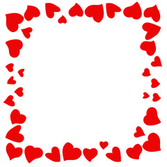 Heart pattern, illustration for greeting and card printing, cute heart pattern