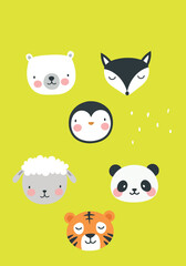 cute animals vector image