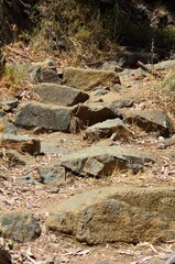 Escalera de piedras, Sendero de las Cascadas, Tolox