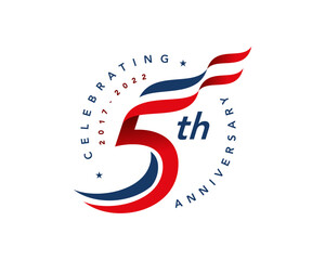 5 years anniversary logo