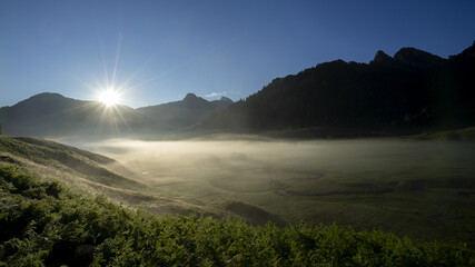Sonenaufgang über dem Nebel © Oliver Dünser