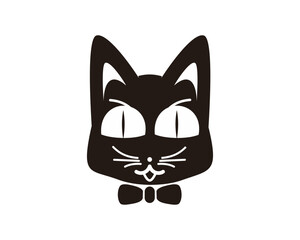 cat head vector
