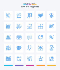 Creative Love 25 Blue icon pack  Such As growth. gratitude. candle. love. environment