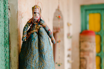 Traditional Rajasthani doll dance puppet show