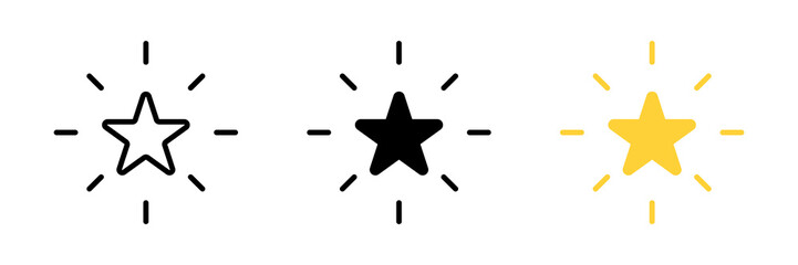 Premium star icon or logo in line style. High quality sign and symbol on a white background. Vector outline pictogram for infographic, web design and app development. eps 10