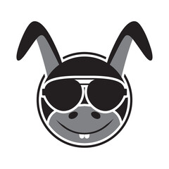 Fototapeta premium rabbit logo