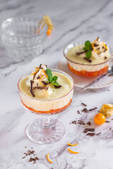 Orangen Vanille Trifle