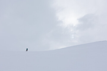 Skitouring Lyngen, Norway - obrazy, fototapety, plakaty