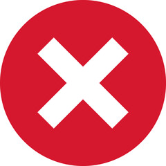 Obraz premium Cross icon flat vector image