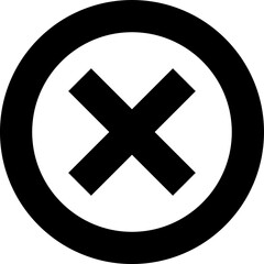 Cross icon flat vector image