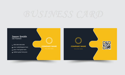 Business Card design.modern business card design.double sided business card design template.Creative and Clean.Vector design
