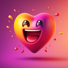 Happy Valentine heart of love. Generative AI. 