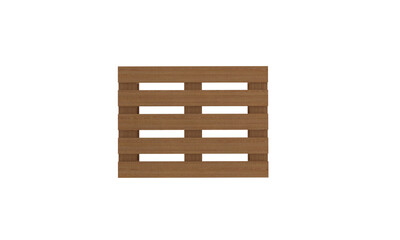 Wooden pallet isolated on transparent Background