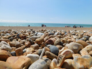 Fototapeta na wymiar beach with stones