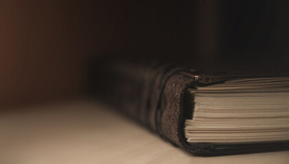 close up of a book