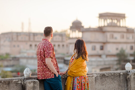 tourists in the city
