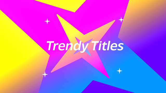 Trendy Cool Gradient Shape Titles