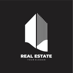 Real estate property building apartment vector logo template