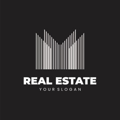 Real estate property building apartment vector logo template