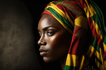 Black History Month woman illustration