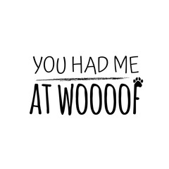 Vector illustration with retriever silhouette and lettering words - Dog Lover.