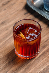 glass of drink negroni