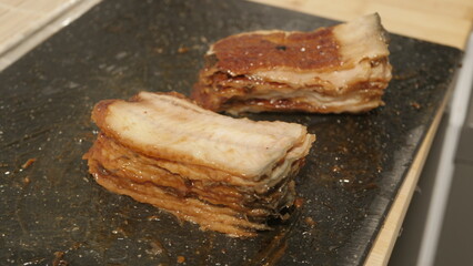 eel in a sushi bar